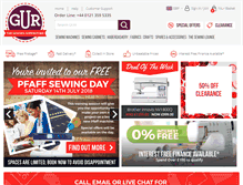 Tablet Screenshot of gursewingmachines.com